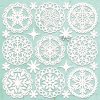 mintay chippies decor 12x12 inch winter doilies mt 8 11zon