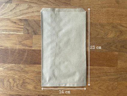 papirove sacky ploche 14x23 cm ekologicke kupecke recyklovane hnede pytlicky