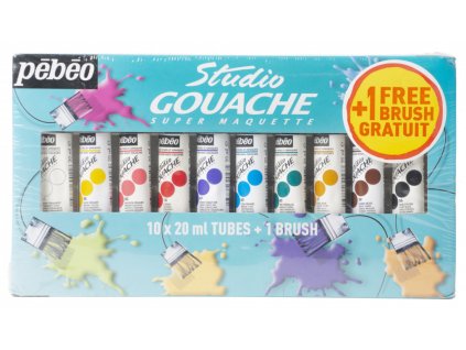 sada kvasovych barev pebeo 10x20ml 24294