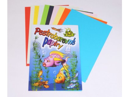 Sada barevných papírů 8 listů
