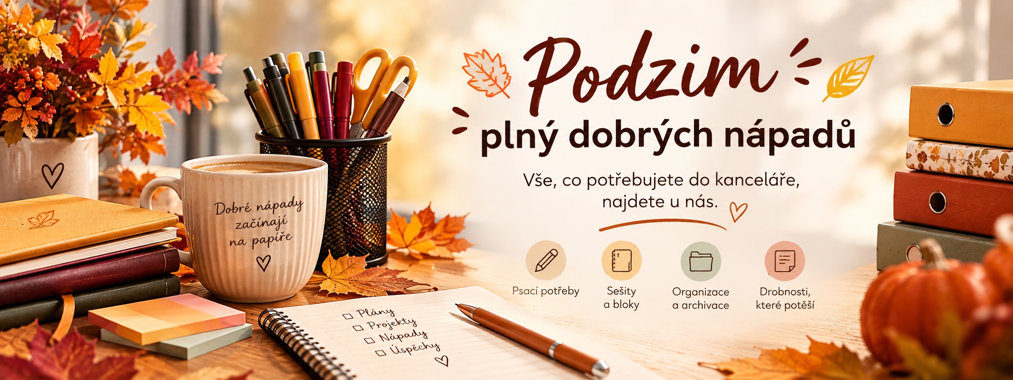 Podzim plný dobrých nápadů do kanceláře
