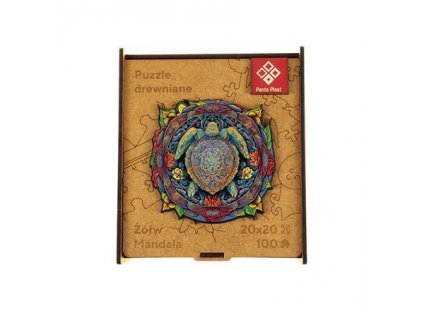 Puzzle "Mandala Turtle", dřevěné, A4, 90 ks, PANTA PLAST 0422-0004-07
