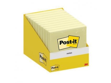 Samolepicí bloček, kanárkově žlutá, 76 x 76 mm, 1x 100 listů, 3M POSTIT 7100317841