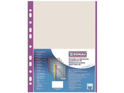 Euroobaly U bar.okraj-A4,fialové,mat,40mic,100ks