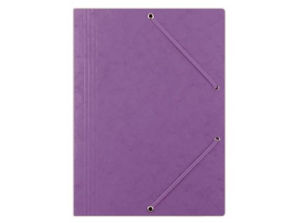 Prešp.desky s chlop.a gumič.Donau,A4,fialové,1ks