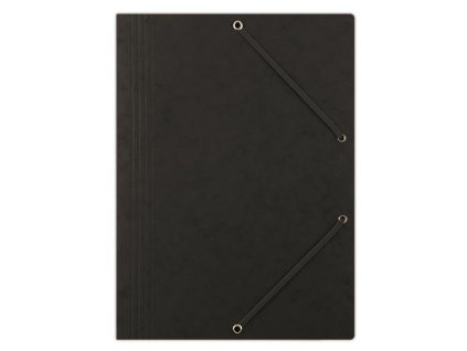 Prešp.desky s chlop.a gumič.Donau,A4,černé,1ks