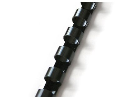 Plastové hřbety Q-Connect, 10 mm, černé, 100 ks