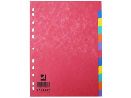 Papír.rozlišovače Q-Connect-A4,lesklé,bar.,12listů