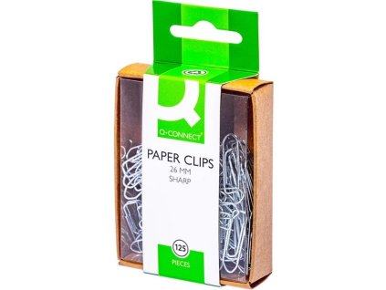 Kancelářské sponky Q-Connect 26,0 mm, pozinkované