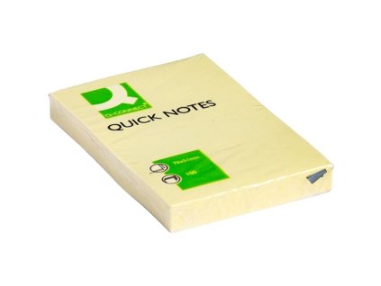 Bloček Q-Connect, 76 x 51 mm, žlutý