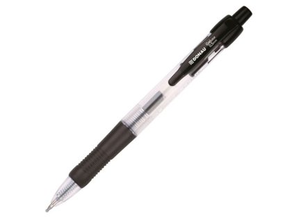 Gelový roller Donau, šířka stopy 0,25 mm, černý