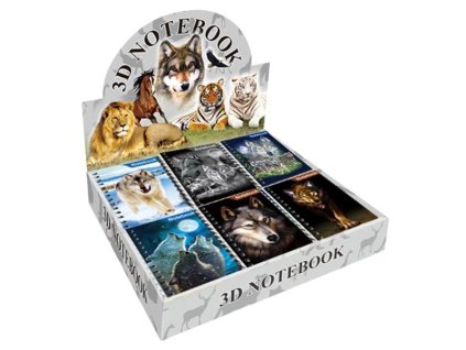 Blok Donau 9,3 x 13,5 cm, čistý, 50 listů, vlk