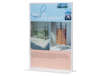 Prezentační stojan Q-Connect A4, tvar T plastový