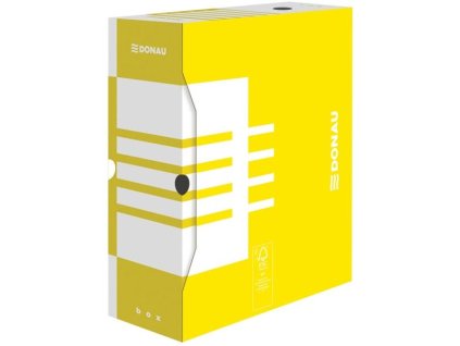 Arch. Krabice Donau - A4, kart., 12 cm, žlutá