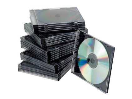 Box na 1 CD Q-Connect Slim, 25 ks