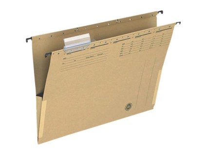 Závěsné desky Q-Connect, bočnice, přírodní hnědá