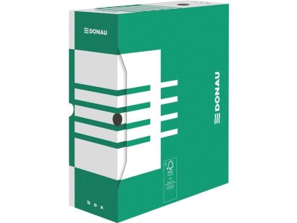 Arch. krabice Donau - A4, kart., 12 cm, zelená