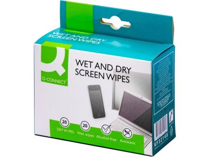 Čisticí ubrousky Q-Connect, 40 ks