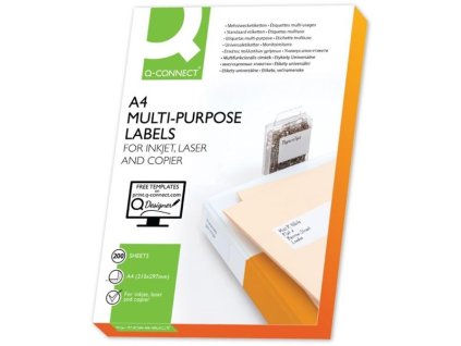 Univerzální etikety Q-Connect, 70x42,3mm, bílé