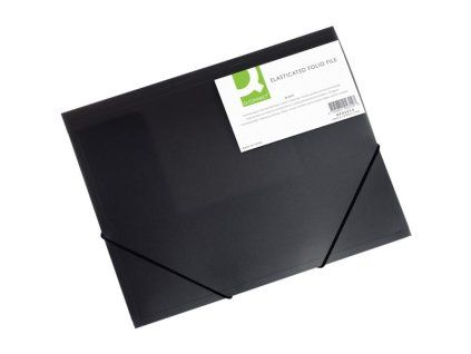 Desky Q-C A4 s gumič., transp. černá