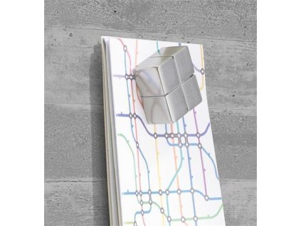 Magnetická skleněná tabule "Artverum®", textura betonu, 91 x 46 x 1,5 cm, SIGEL GL148
