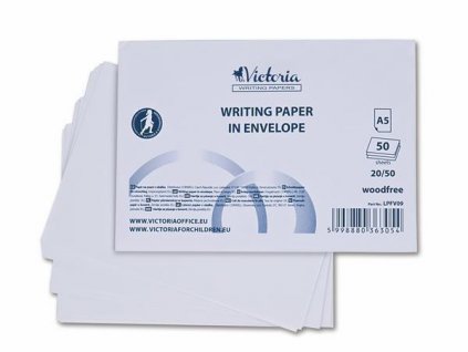 Listové papíry v obálce "Envelope", A5, 20/50, VICTORIA