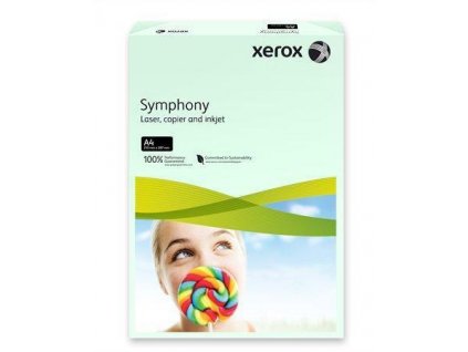 Xerografický papír "Symphony", světle zelená, A4, 160g, XEROX