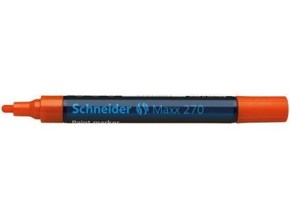 Permanentní lakový popisovač "Maxx 270", oranžová, 1-3mm, SCHNEIDER