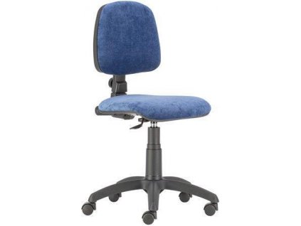 Kancelářská židle "Bora", černá základna, čalounění textilie, modrá