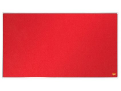 Širokoúhlá textilní nástěnka "Impression Pro", červená, 40 "/ 89 x 50 cm, hliníkový rám, NOBO 191542