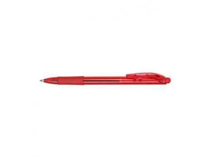 Kuličkové pero "BK417", červená, 0,35 mm, stiskací mechanismus, PENTEL BK417-B