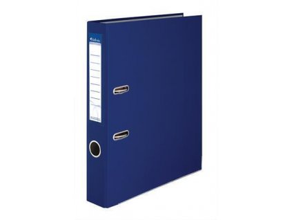 Pákový pořadač "Basic", tmavě modrý, 50 mm, A4, s ochranným spodním kováním, PP/karton, VICTORIA