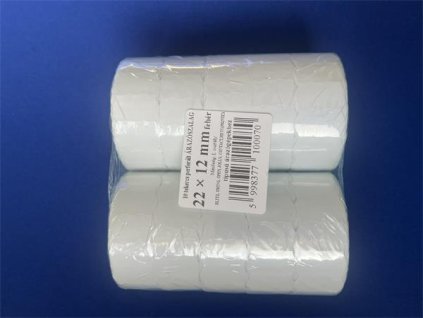 Cenové etikety, 22x12 mm, bílé