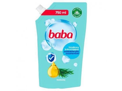 Tekuté mýdlo, tea tree oil, antibakteriální, náhradní náplň, 750 ml, BABA 68830770