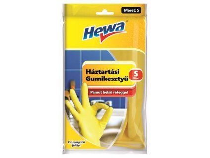 Pracovní rukavice, latex, velikost S, HEWA