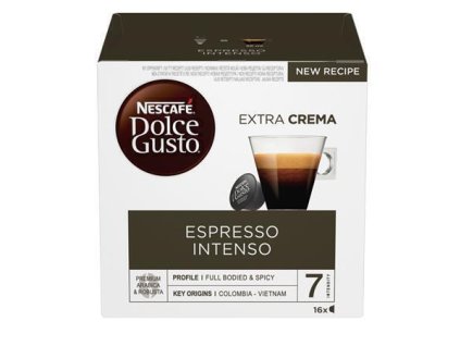 Kapsle do kávovaru, 16 ks, NESCAFÉ "Dolce Gusto Espresso Intenso"