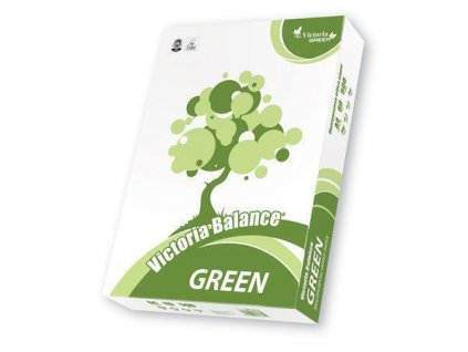Xerografický papír, recyklovaný, A4, 80g, "Balance Green" VICTORIA