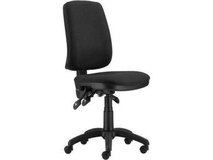 Kancelářská židle "1640 ASYN", černá, černý kříž, čalouněná