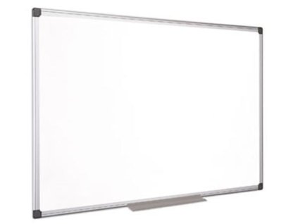 Bílá magnetická tabule, 90x120cm, smaltovaný povrch, hliníkový rám, VICTORIA