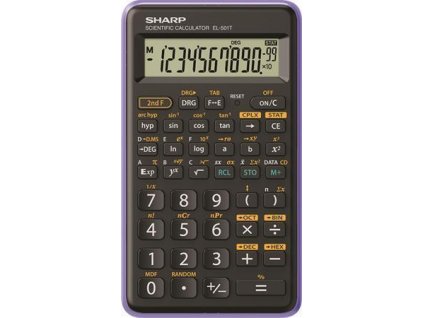 Kalkulačka vědecká "EL-501TBWHL", purpurová, 146 funkcí, SHARP