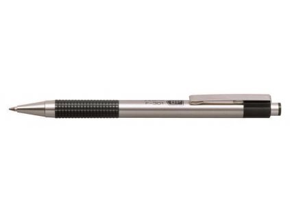 EF301BK Kuličkové pero "F 301", modrá, 0,24 mm, černé tělo z nerezové oceli, ZEBRA