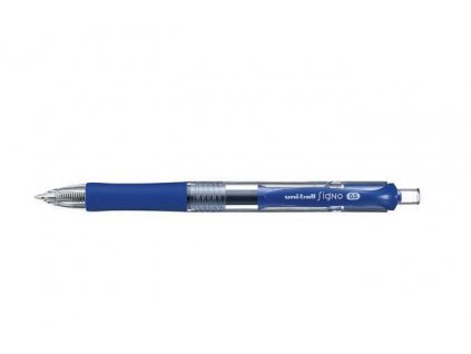 Gelové pero "UM-152", modrá, 0,3mm, stiskací mechanismus, UNI
