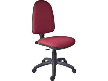 Kancelářská židle "Megane", bordó, textilní čalounění, černý podstavec