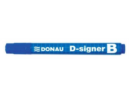 Popisovač na bílou tabuli "D-signer B", modrá,  2-4mm, kuželový hrot, DONAU