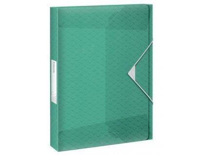 Box na spisy s gumičkou "Colour'Ice", zelená, 25 mm, PP, A4, ESSELTE
