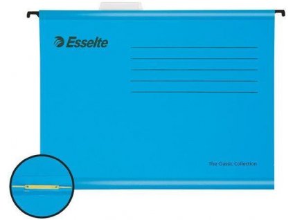 Zesílené závěsné desky "Classic" s rychlovazačem, modrá, A4, recyklovaný karton, ESSELTE