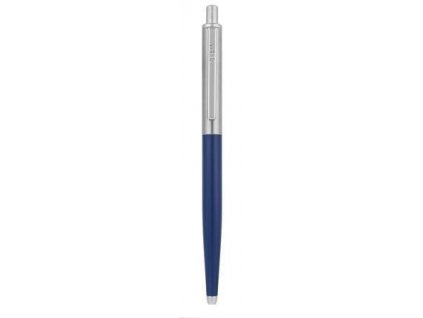 83742 Kuličkové pero "901", modrá, 0,24 mm, stříbrný klip, kovové, modré tělo, ZEBRA