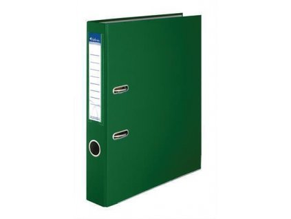 Pákový pořadač "Basic", zelený, 50 mm, A4, s ochranným spodním kováním, PP/karton, VICTORIA