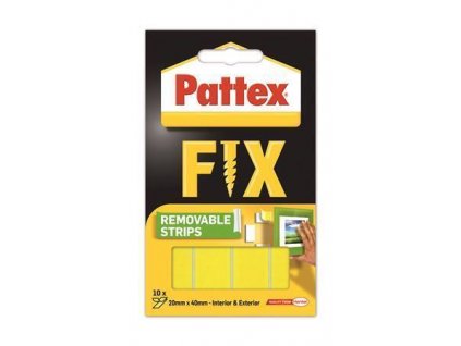 Lepicí proužky "Pattex Fix", oboustranné, lze odstranit, 20 x 40 mm, HENKEL