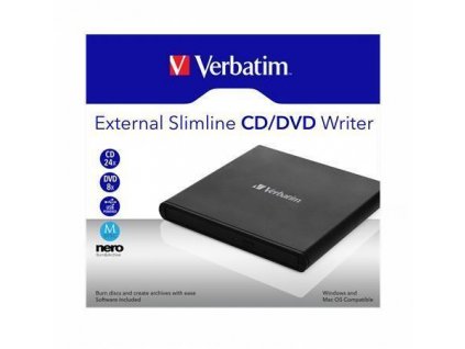CD/DVD zapisovací mechanika, USB 2.0, externí, VERBATIM